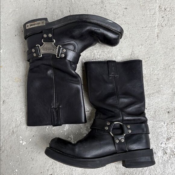 Harley Davidson, harness, mega size logo biker boot main image 7